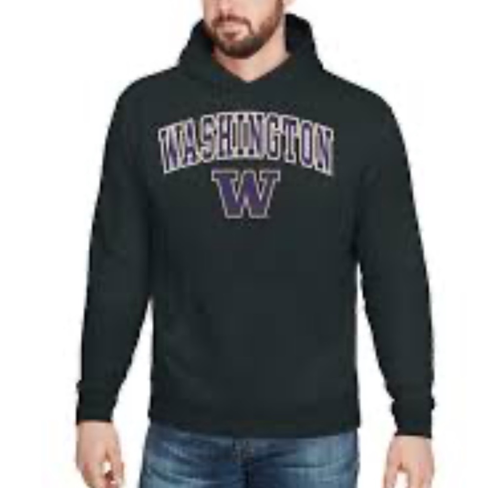 University of Washington Fanatics Hoodie
Black Purple Spellout Graphic-Large